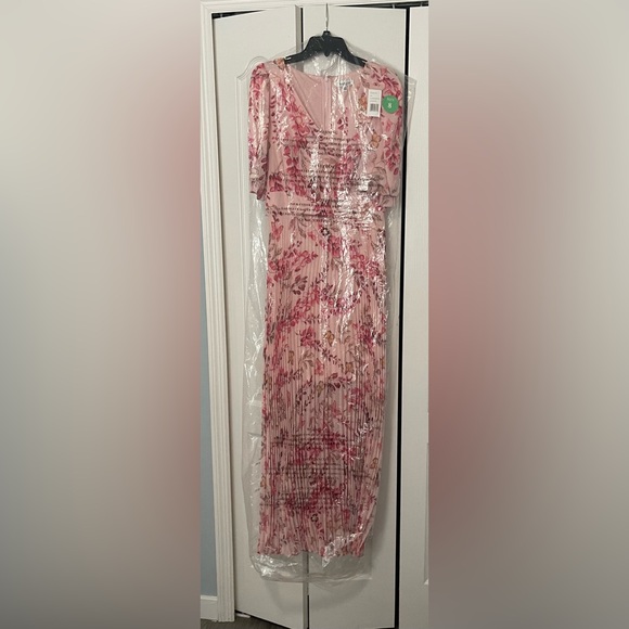 Kensie Women’s Pink Butterfly Floral Maxi Dress - Picture 5 of 6